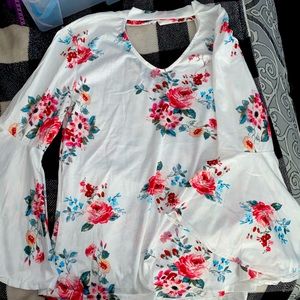 White floral Top